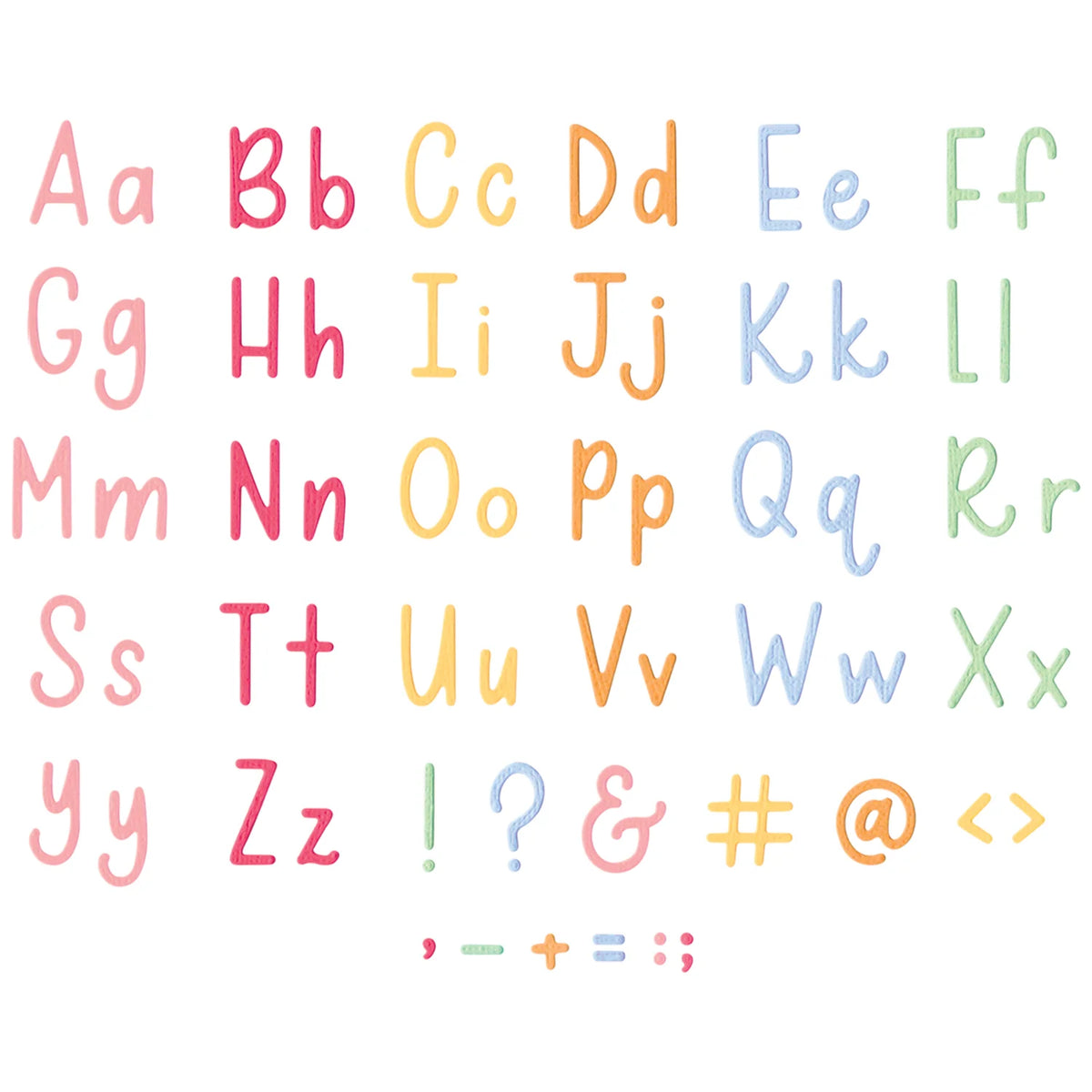666963 SIZZIX THINLITS DIE SET 38PK SIMPLE LETTERS BY LETTERS BY SHELLS