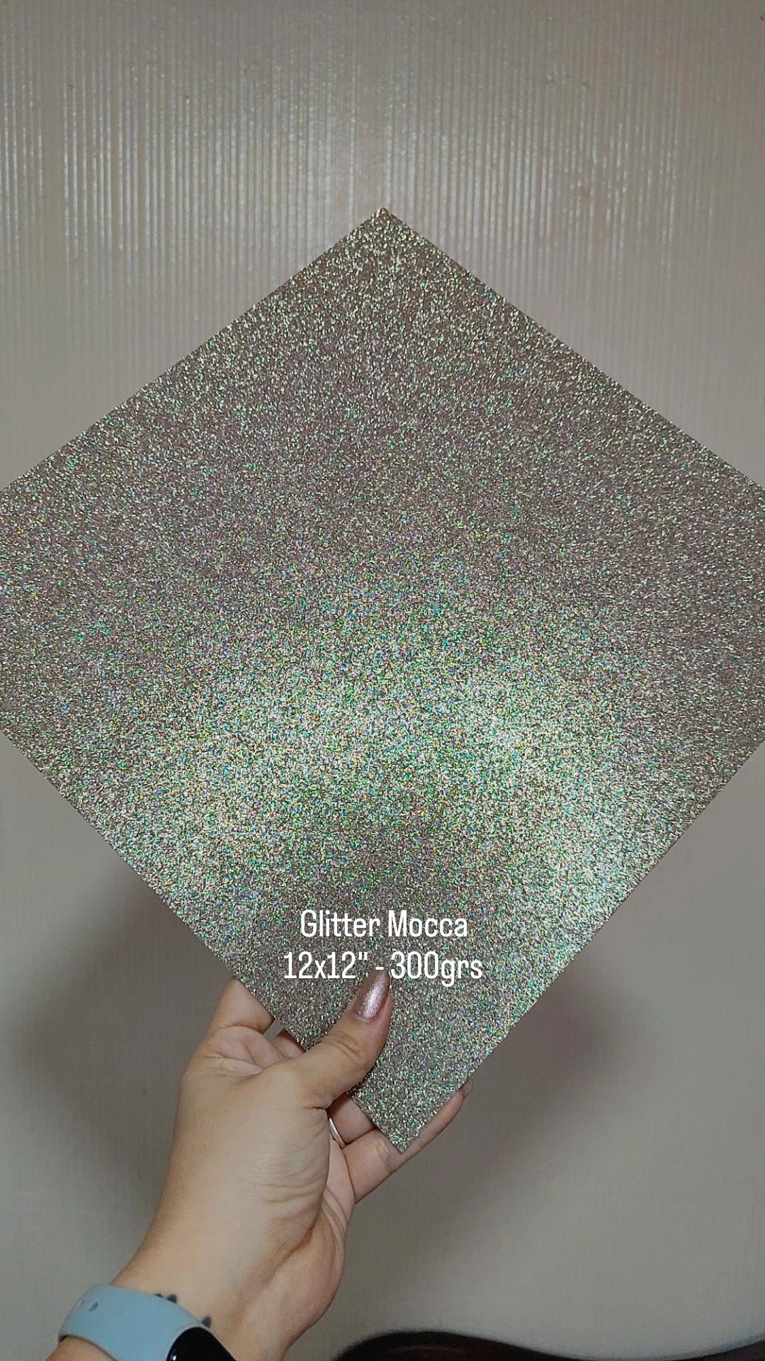 CARTULINA GLITTER 12X12"