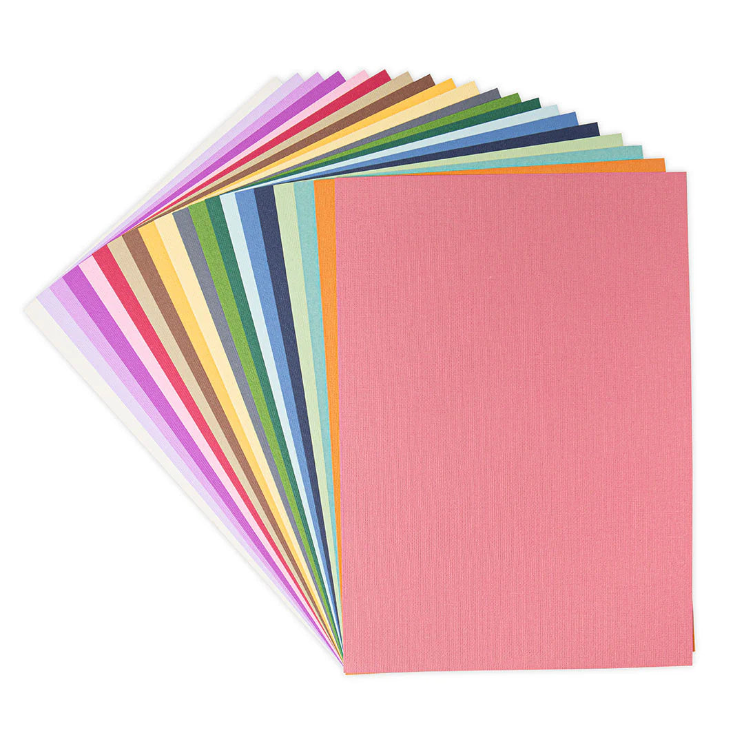 665695 SIZZIX SURFACEZ A4, 20 MUTED COLORS, 80 HJ