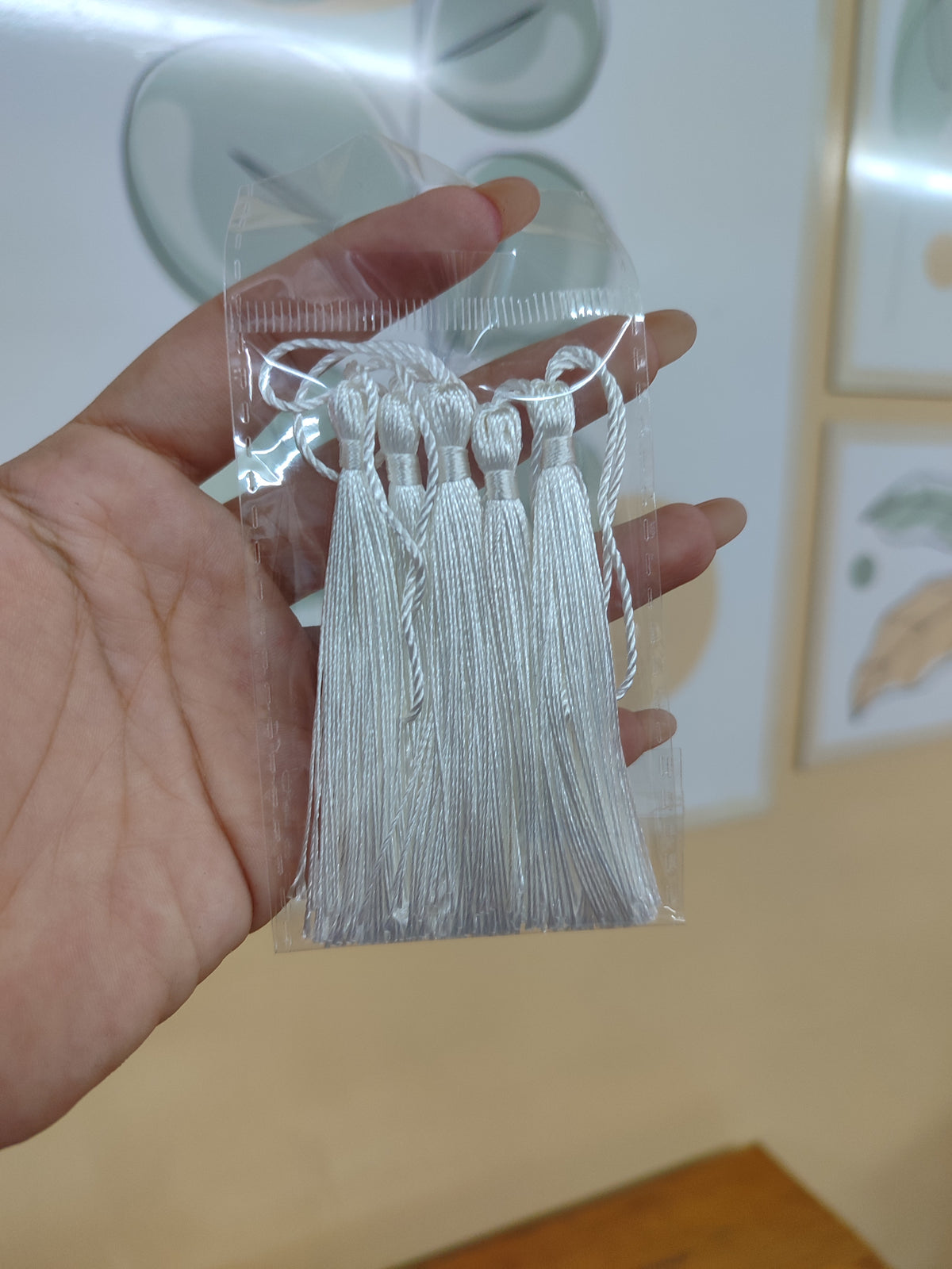 BORLAS DE SEDA 8CM ALTO PAQ. 5 UND