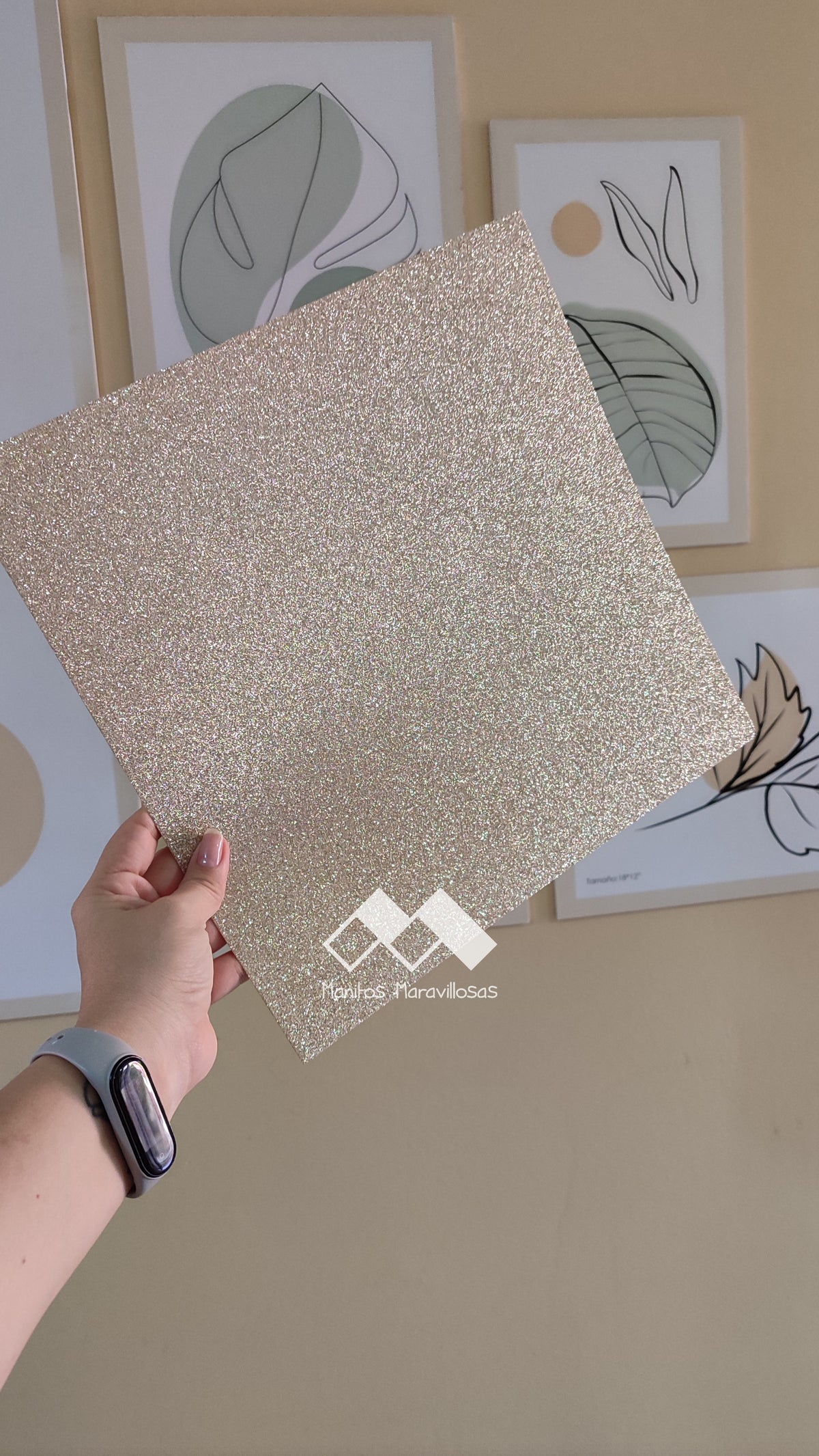 CARTULINA GLITTER 12X12"