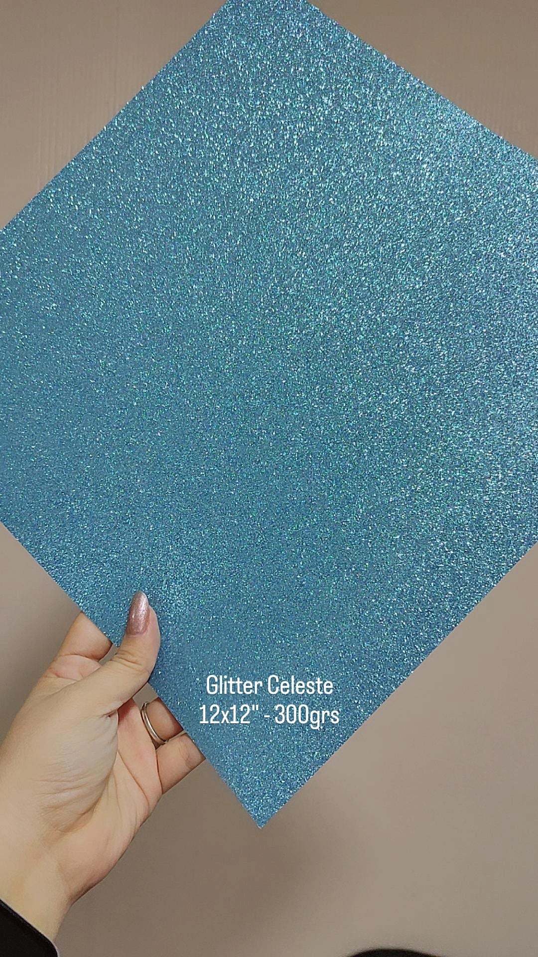 CARTULINA GLITTER 12X12"