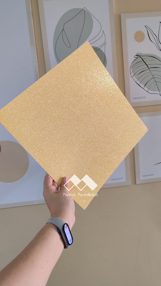 CARTULINA GLITTER 12X12"