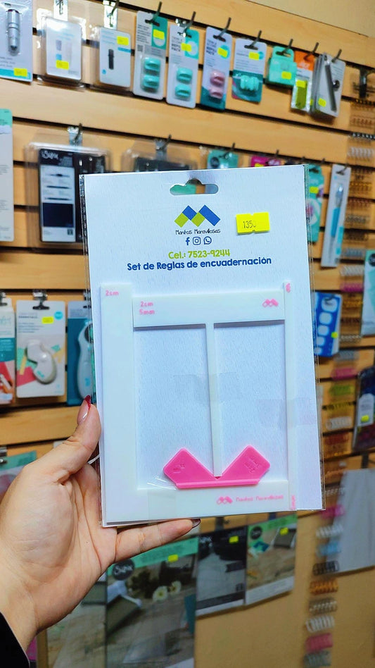 3D - SET DE REGLAS DE ENCUADERNACIÓN