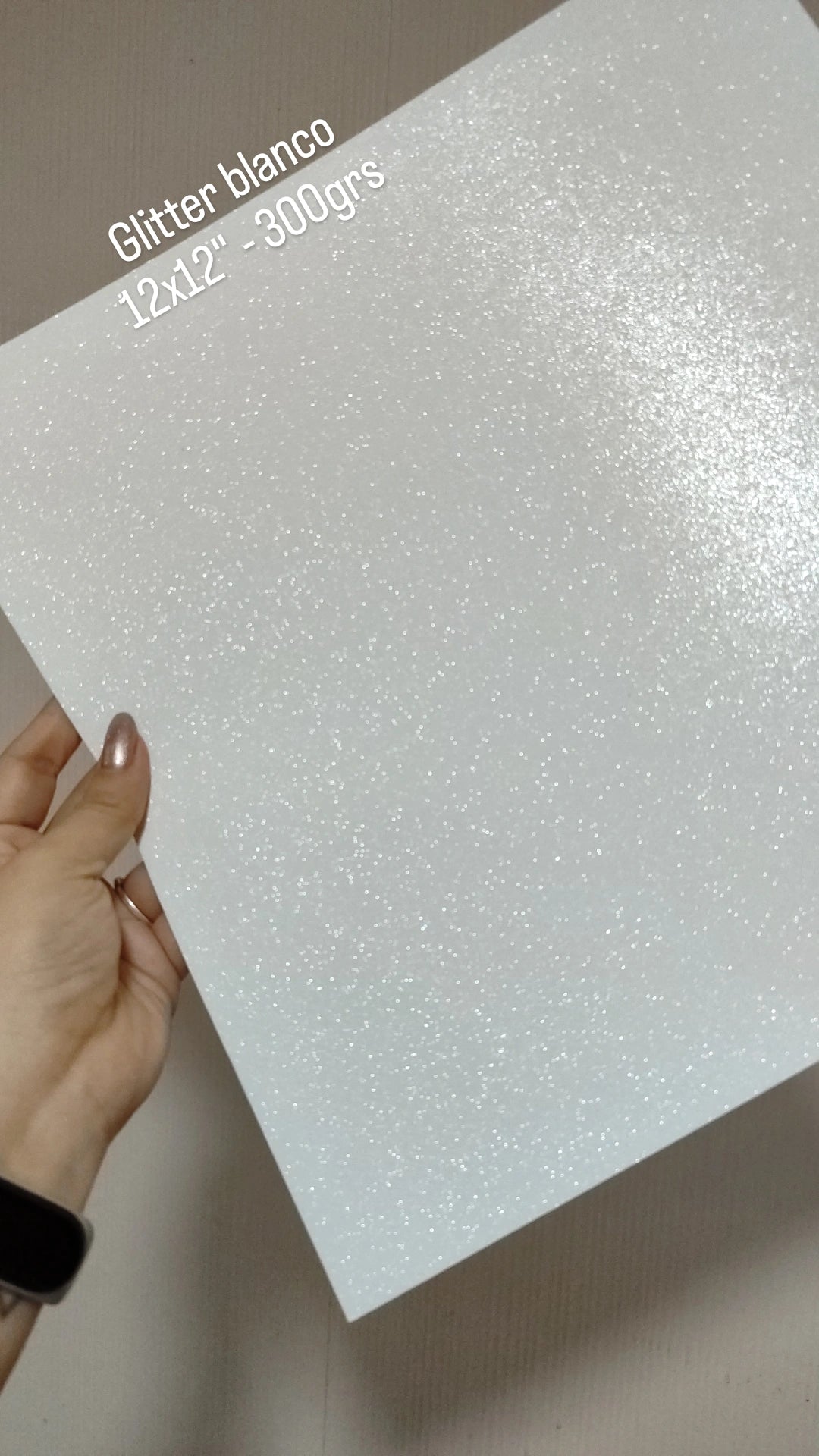CARTULINA GLITTER 12X12"