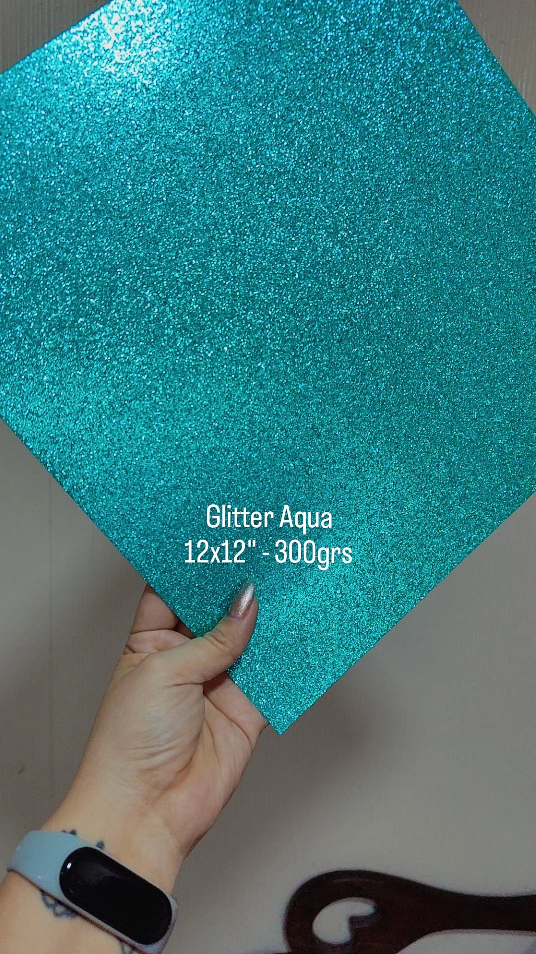 CARTULINA GLITTER 12X12"