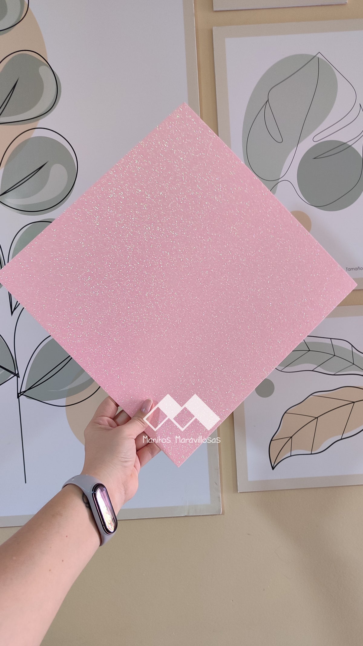 CARTULINA GLITTER 12X12"