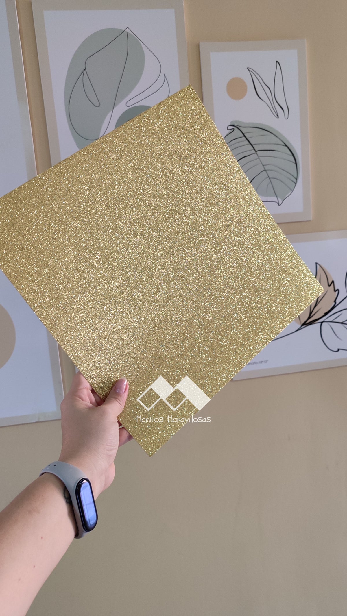 CARTULINA GLITTER 12X12"