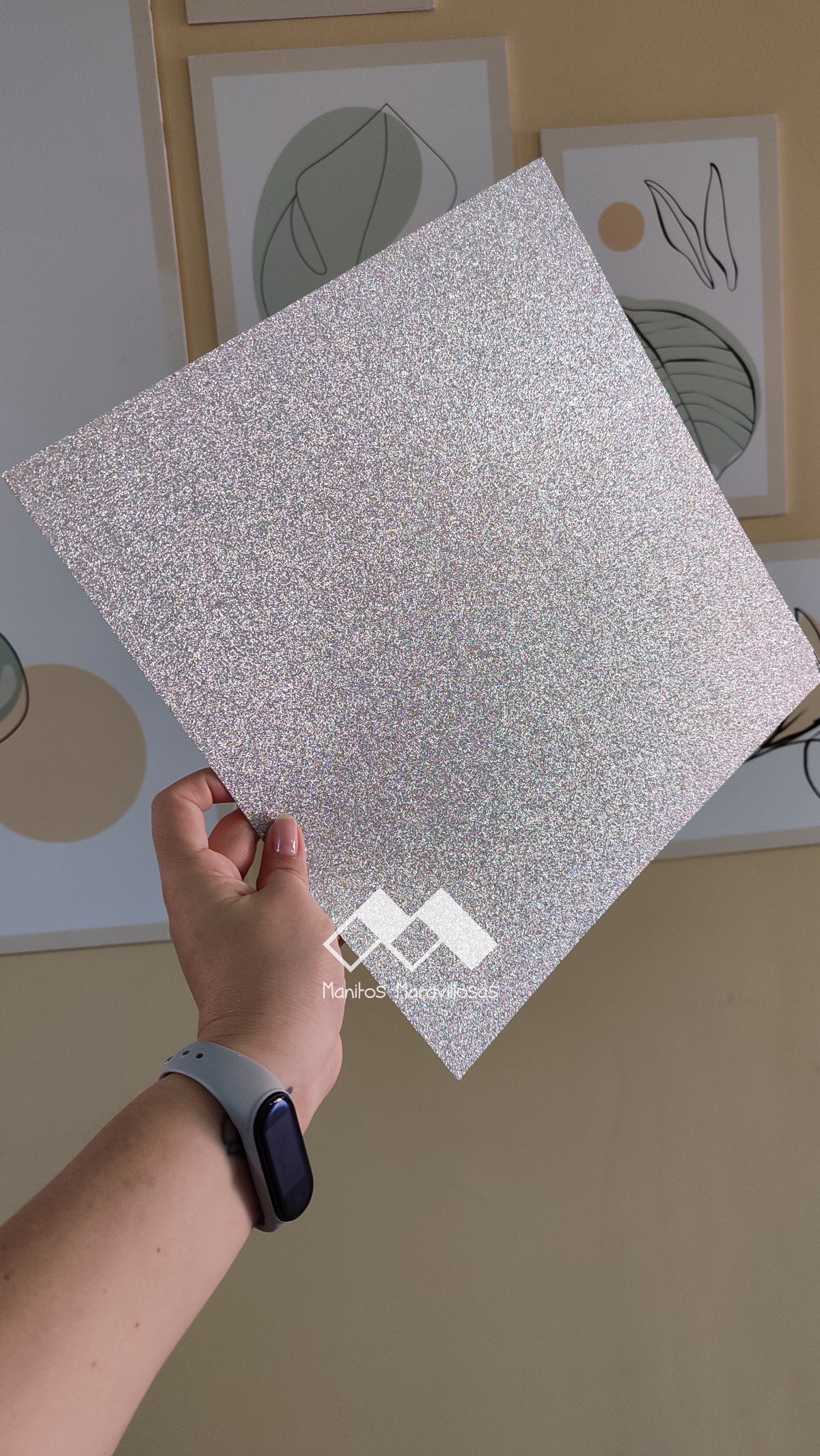 CARTULINA GLITTER 12X12"