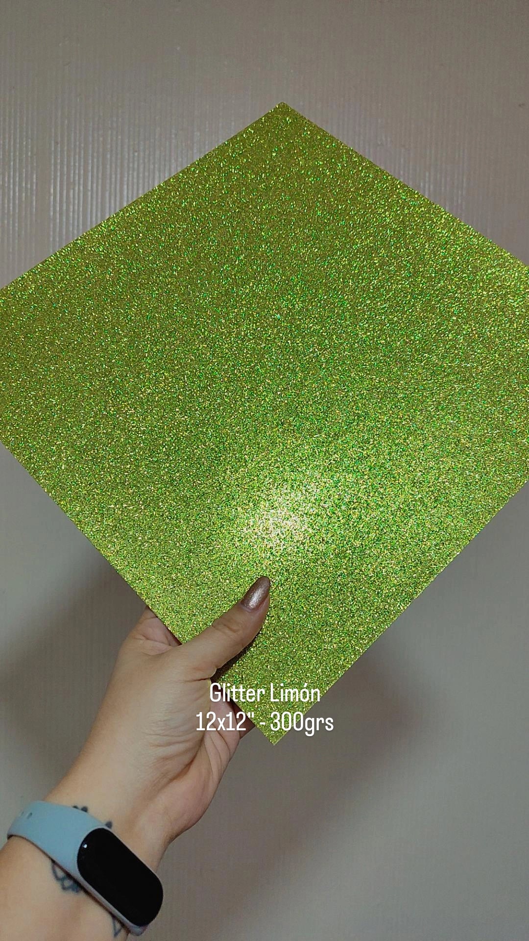 CARTULINA GLITTER 12X12"